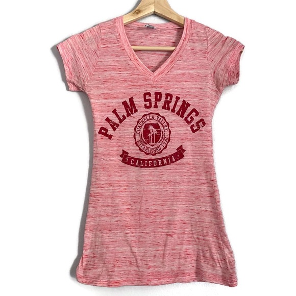 Palm Springs Tops - Palm Springs space dye tee size small